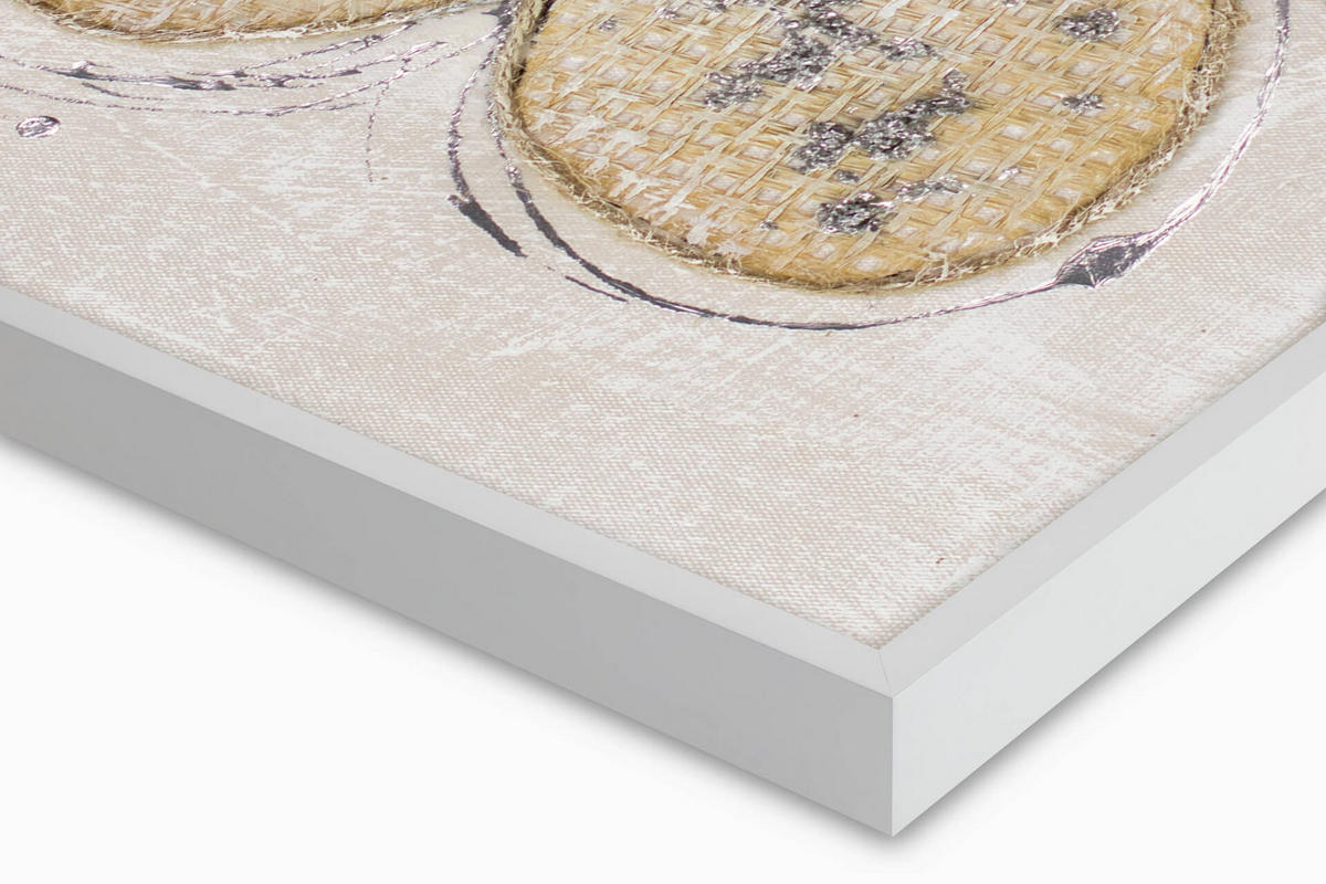 OLEJOMAĽBA 30/30 cm, Zvieratá - béžová, drevo/textil (30/30cm) - KUNSTLOFT