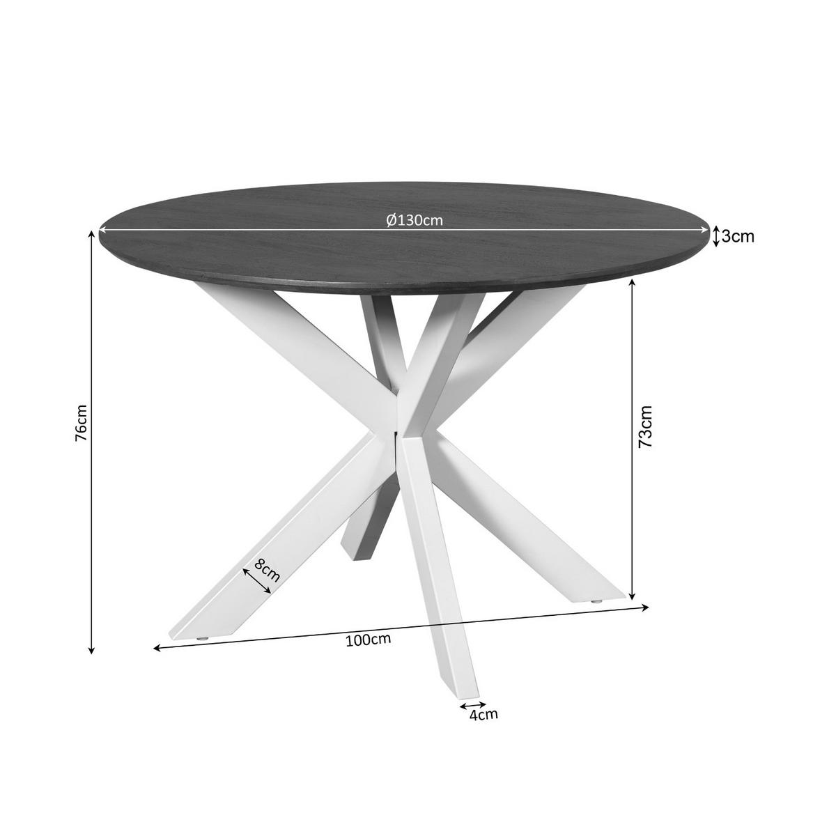 ESSTISCH Madison Braun 130/130/76 cm - Braun, Holz (130/130/76cm) - Starfurn