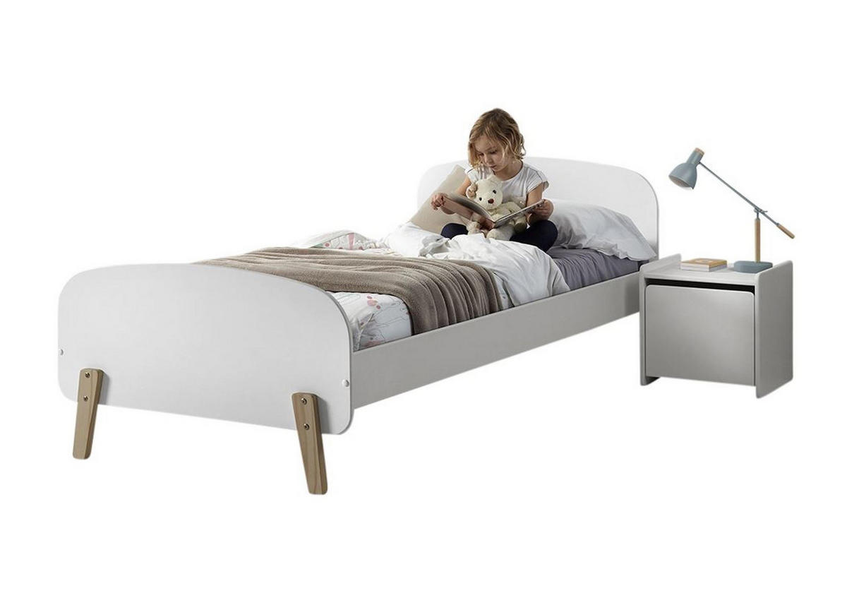 KINDERZIMMER Set Karilynn 1 Massivholz+MDF weiß - Weiß, Holz (210/73/110cm) - 58aufmkessel
