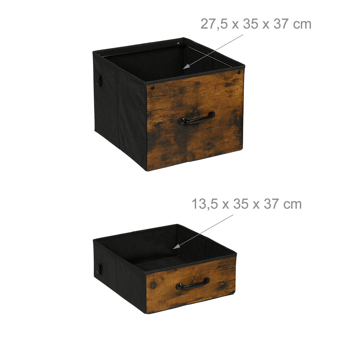 ROLLCONTAINER - Multicolor, Holzwerkstoff/Textil (40/68/40cm) - Relaxdays