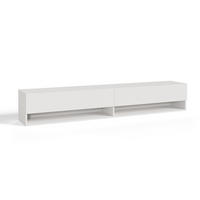 HÄNGELOWBOARD Halmstad - Weiß, Holzwerkstoff (180/30/31cm) - [en.casa]