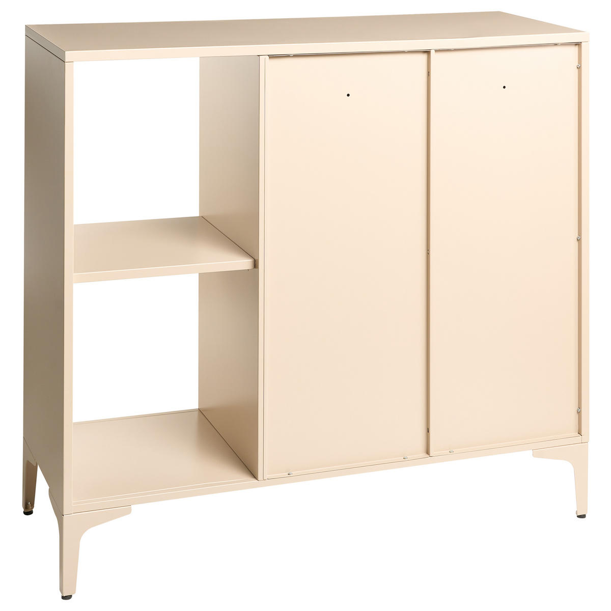 SIDEBOARD se 2 dveřmi Kov Béžový Ardura - béžová, kov (110/101/40cm) - Beliani