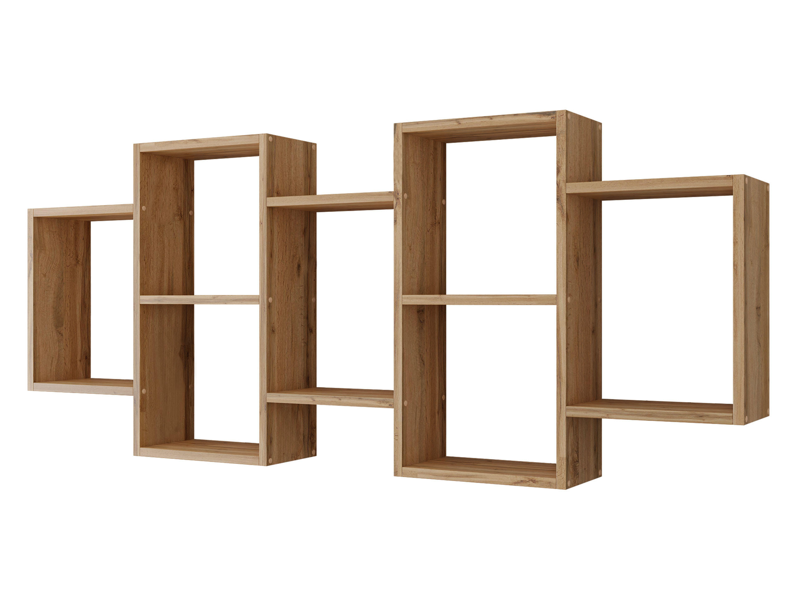 WANDREGAL Trio 001 - Eiche Wotan, Holzwerkstoff (161/65/18cm) - MIRJAN24