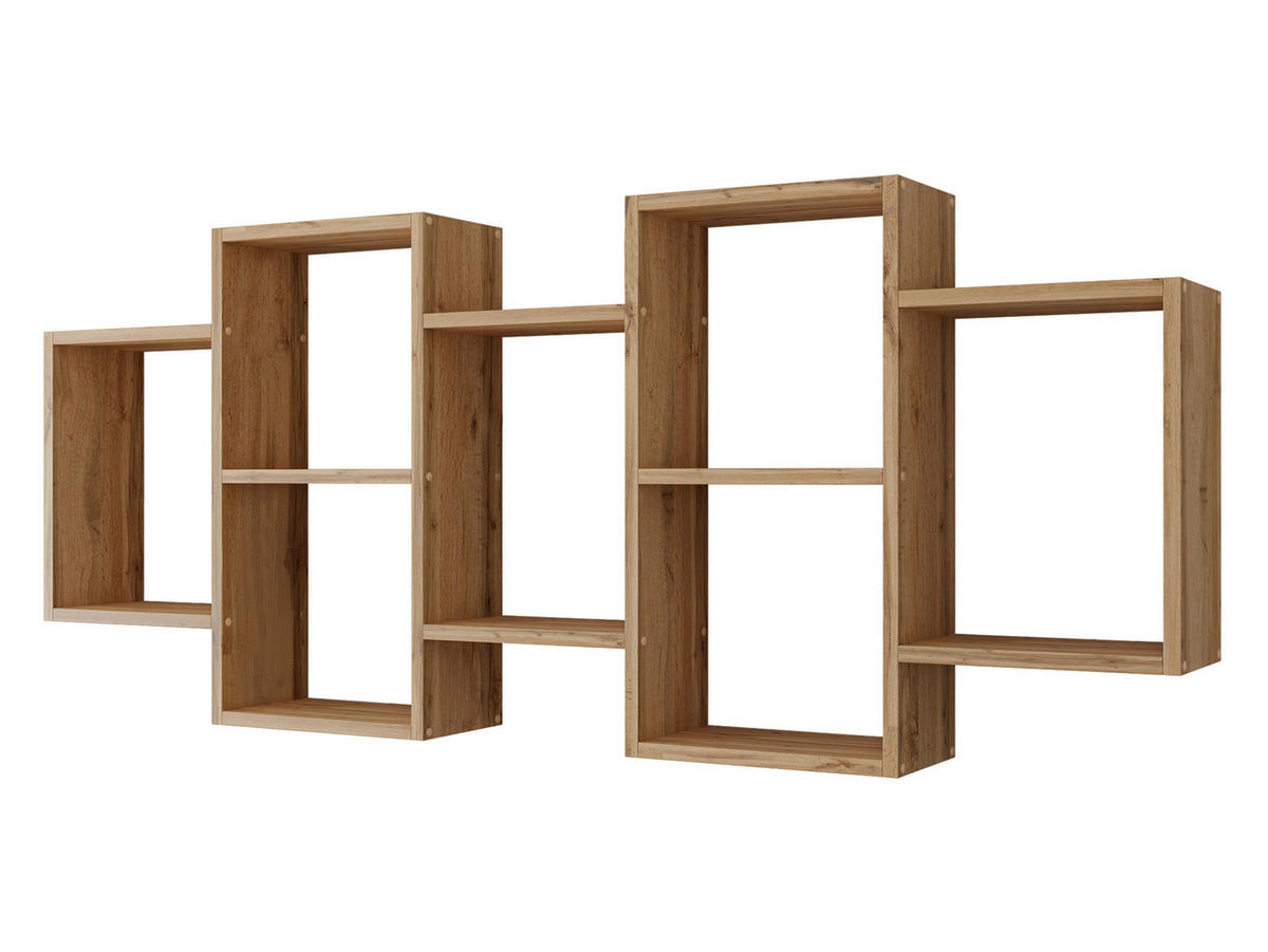 WANDREGAL Trio 001 - Eiche Wotan, Holzwerkstoff (161/65/18cm) - MIRJAN24