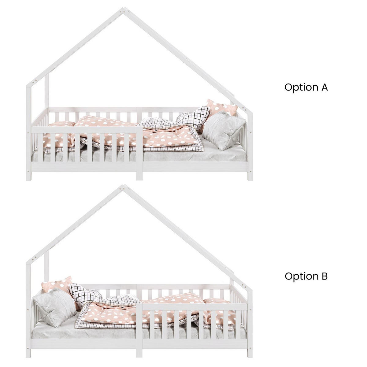 HAUSBETT CORA 90x190 cm weiß - Weiß, Holz (90/190cm) - IDIMEX