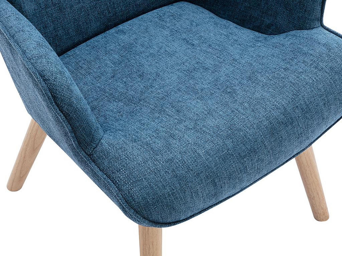 SESSEL - Stoff - Blau - VATELY - Blau, Textil (78/95.5/69cm) - Vente-Unique