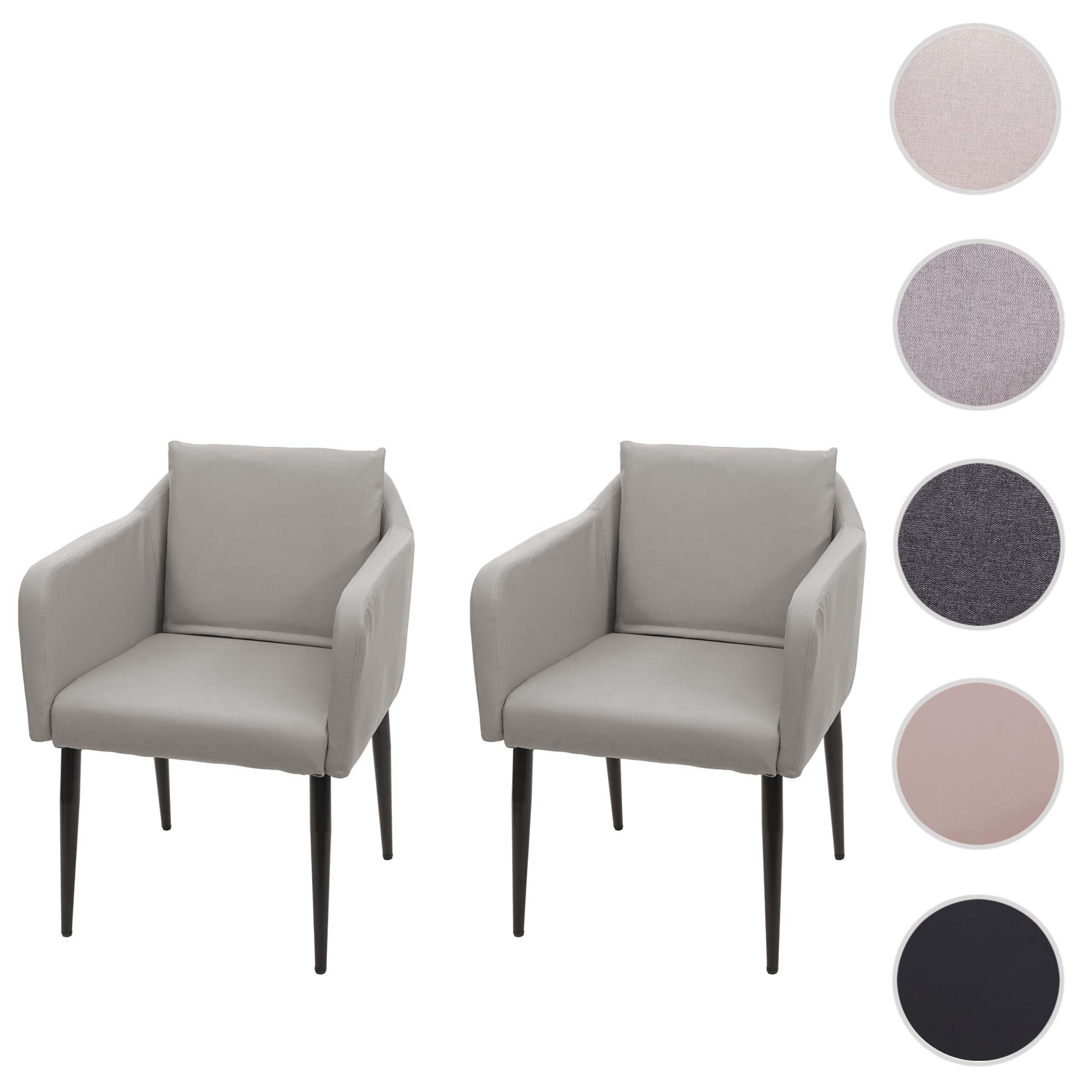 ESSZIMMERSTUHL taupe 2er-Set - Taupe, Textil (60/86/65cm) - MCW