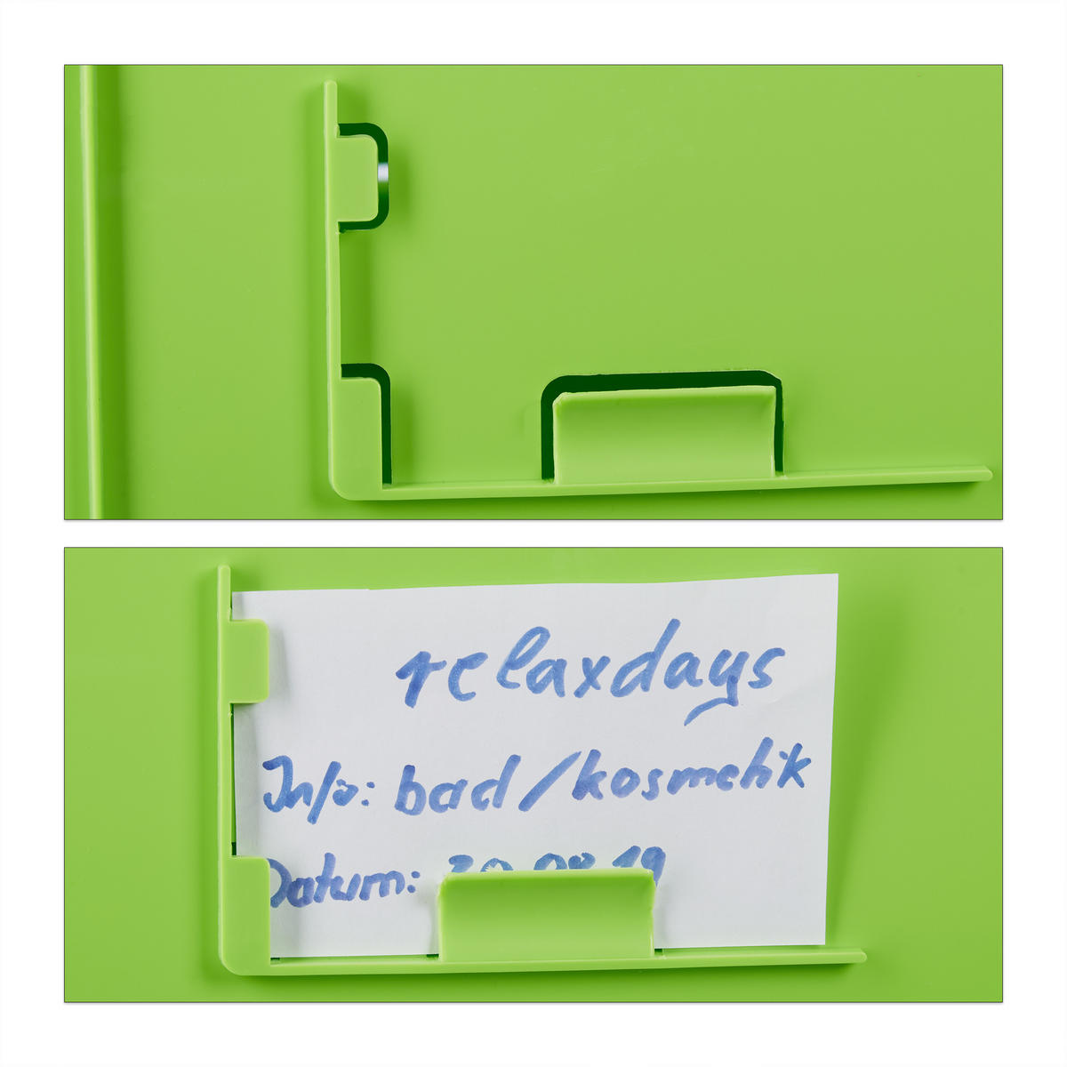 TRANSPORTBOX 60l - Grün, Kunststoff (58.5/32.5/39.5cm) - Relaxdays