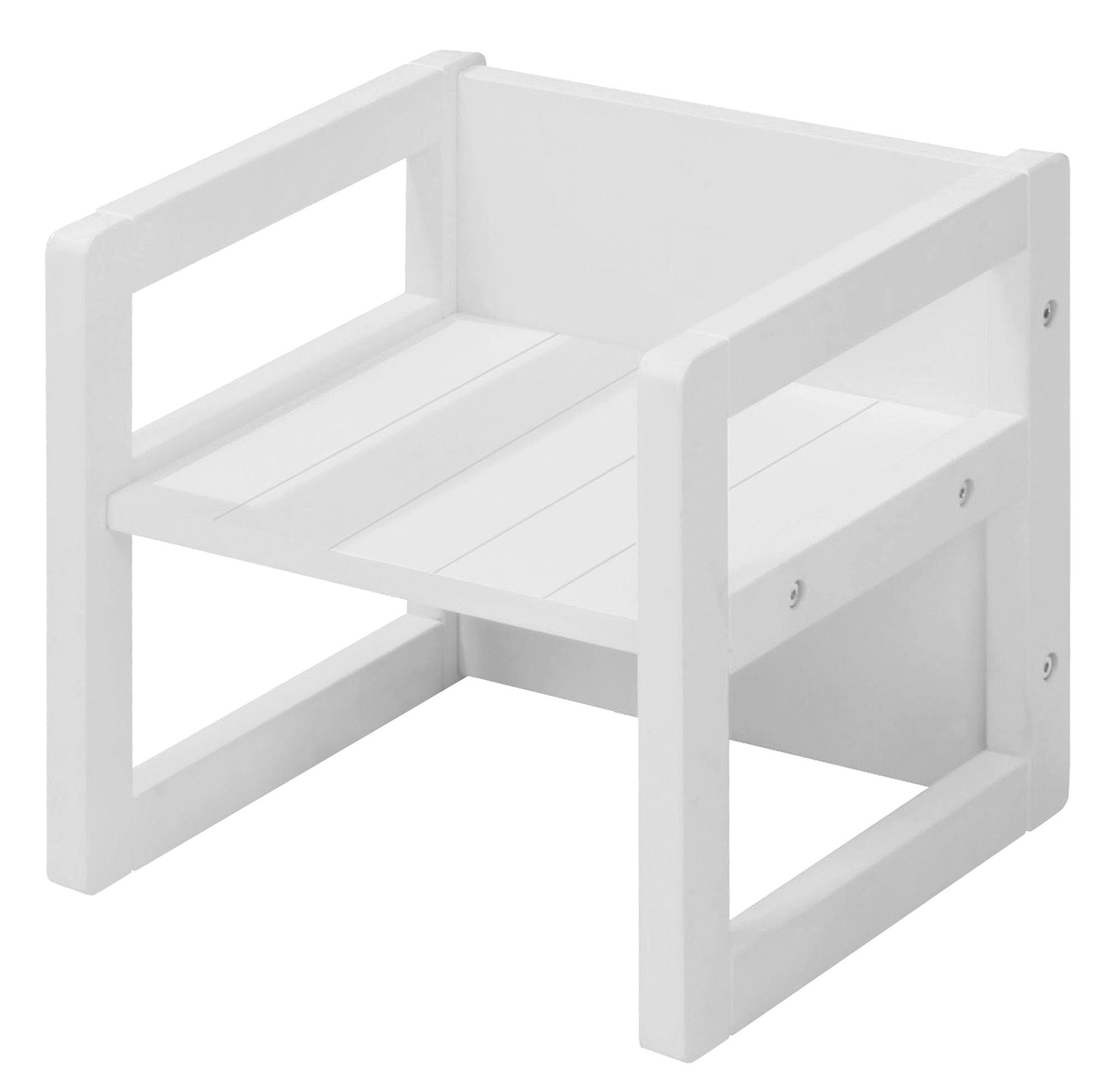 SITZHOCKER - Weiß, Holzwerkstoff (30/30/30cm) - Roba
