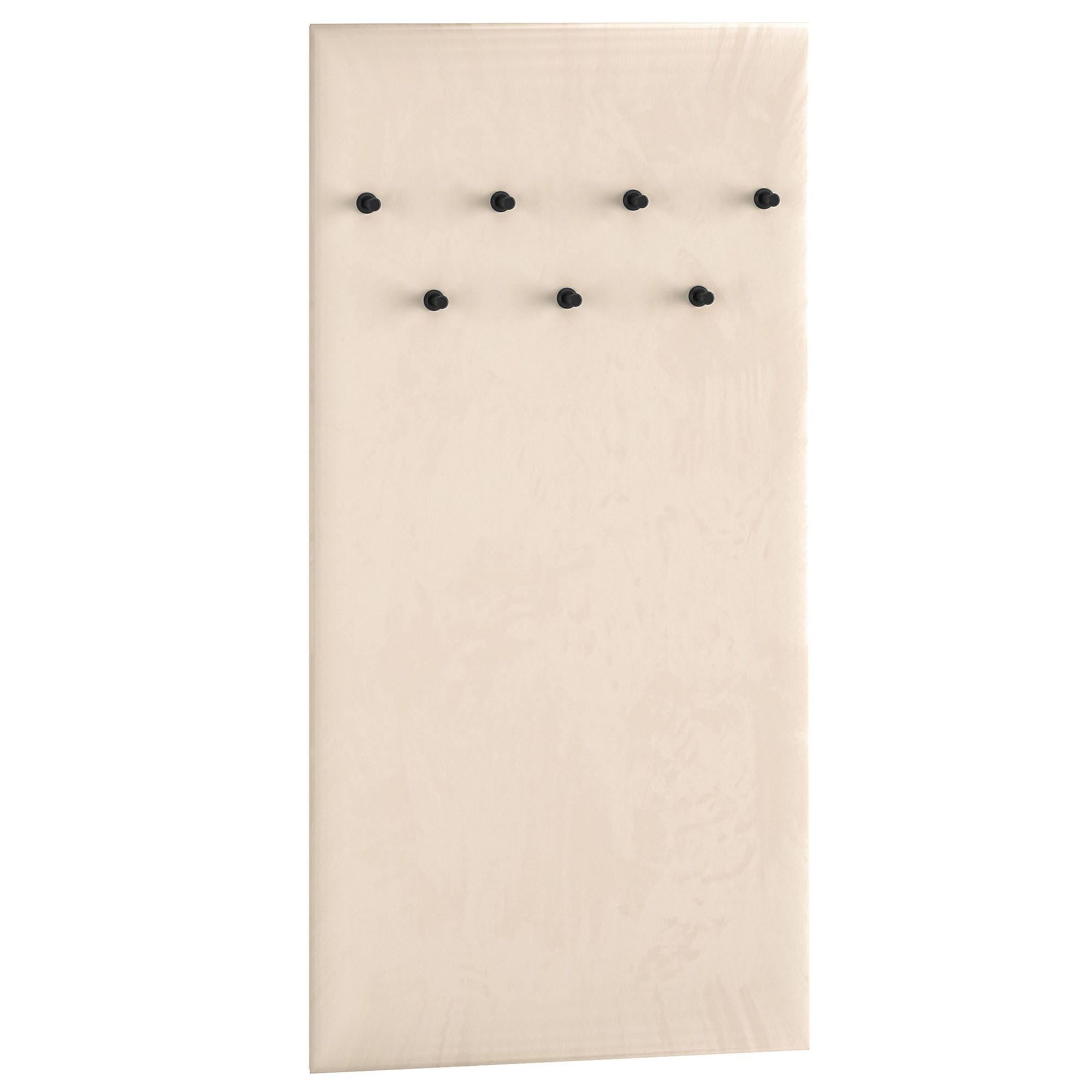 GARDEROBENPANEEL Gepolstert DROMA,Creme - Creme, Holzwerkstoff/Textil (68/137/3cm) - KONSIMO®