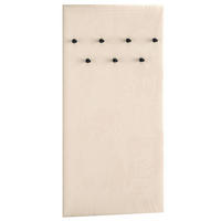 GARDEROBENPANEEL Gepolstert DROMA,Creme - Creme, Holzwerkstoff/Textil (68/137/3cm) - KONSIMO®