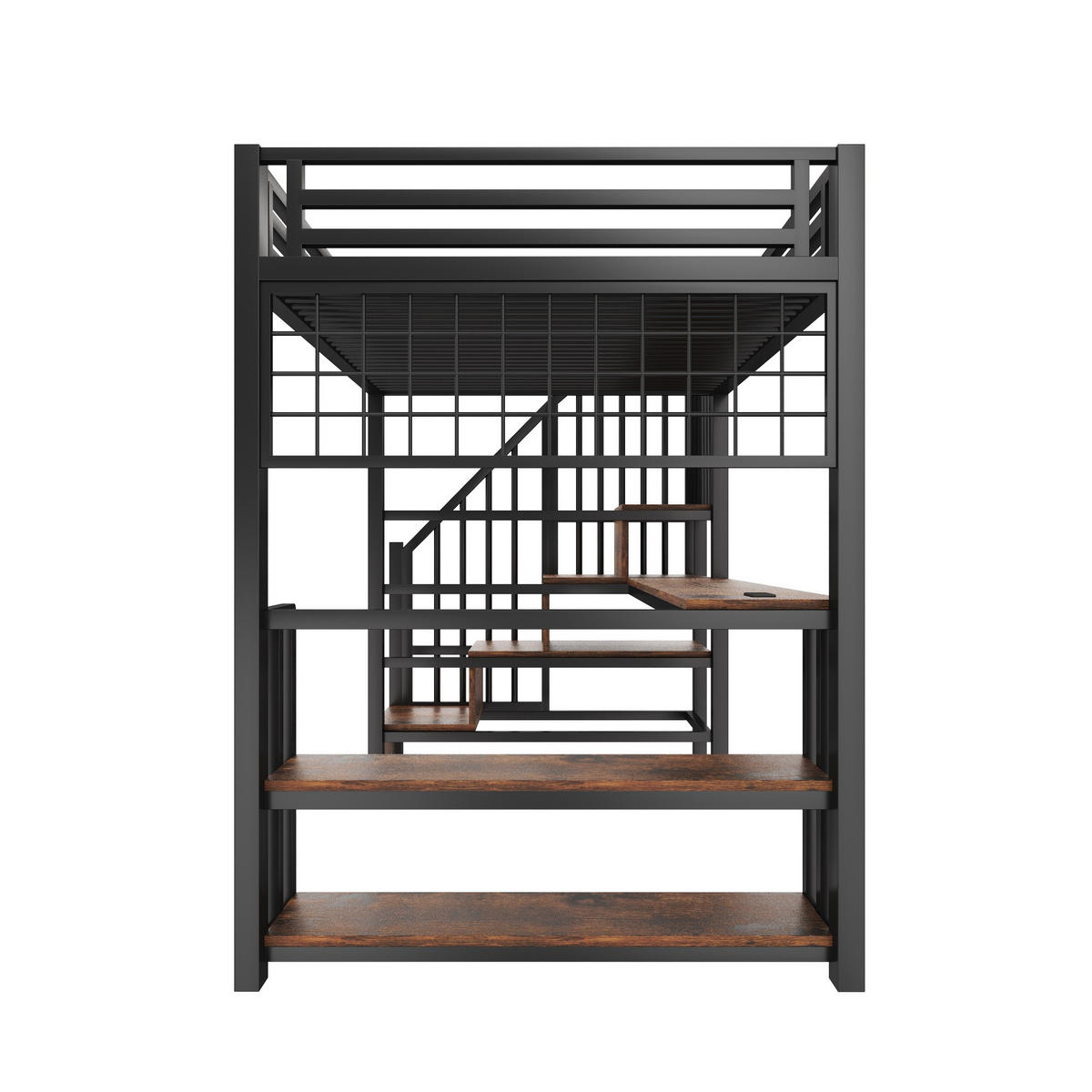 HOCHBETT Eisen 90/200 cm Schwarz - Schwarz, Metall - Raumix