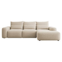 ECKSOFA Carnos Chenille-Bezug in Beige - Beige, Textil (264/162cm) - Selsey