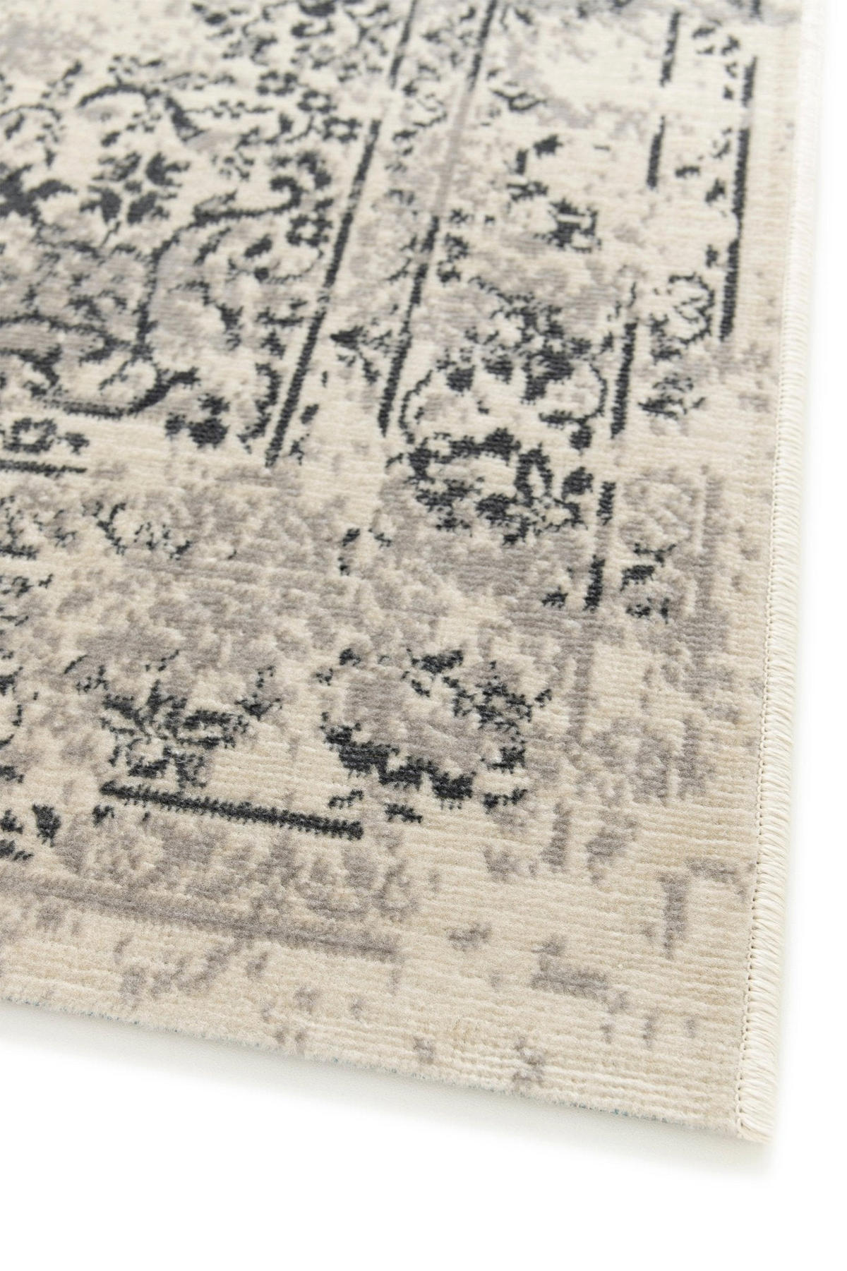 DESIGN Teppich im Vintage Stil Grau - Grau, Textil (120/170cm) - AFK Living