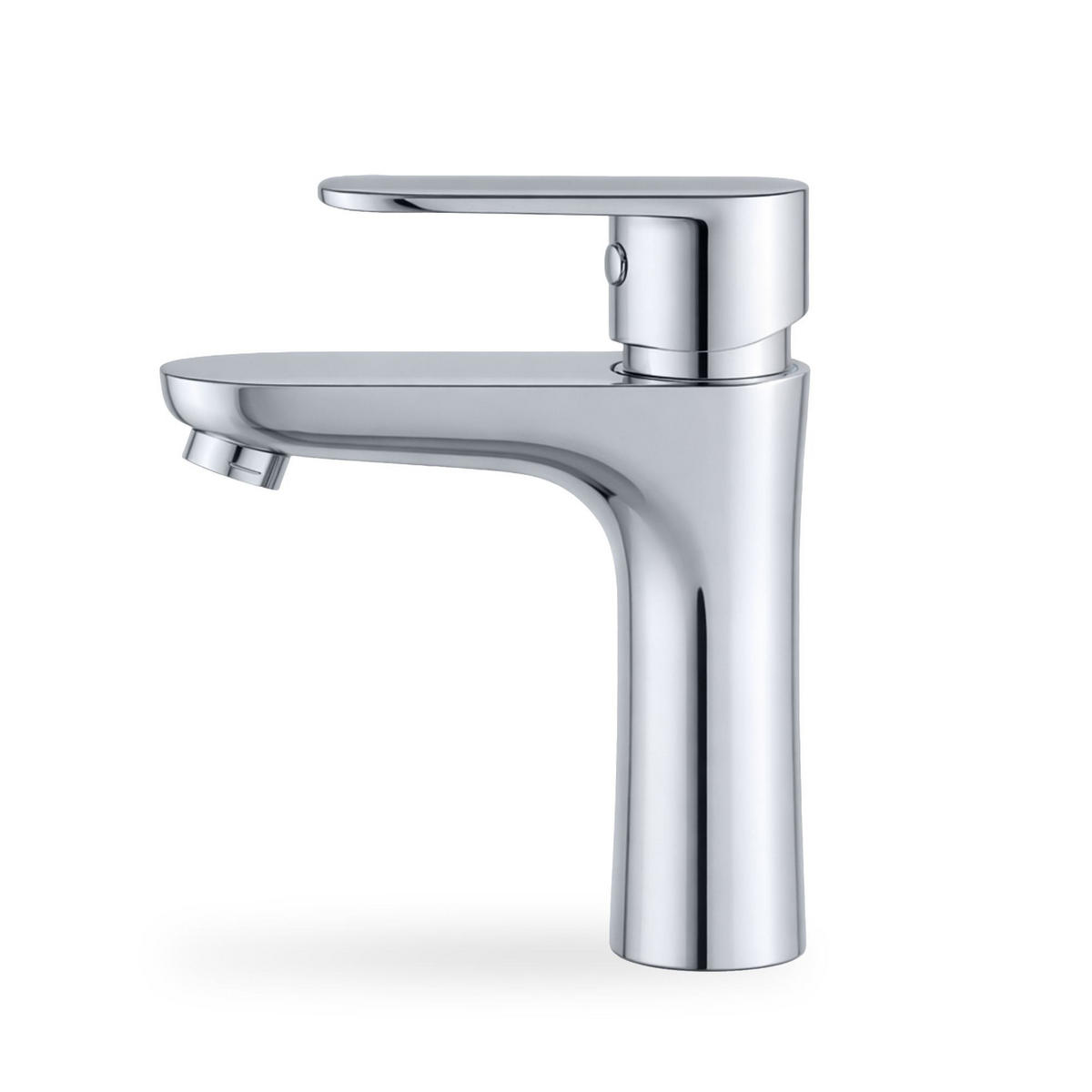 WASCHTISCHARMATUR Solari - Chrom Silber - Silberfarben, Keramik/Metall (4.5/14.3/10cm) - Akord
