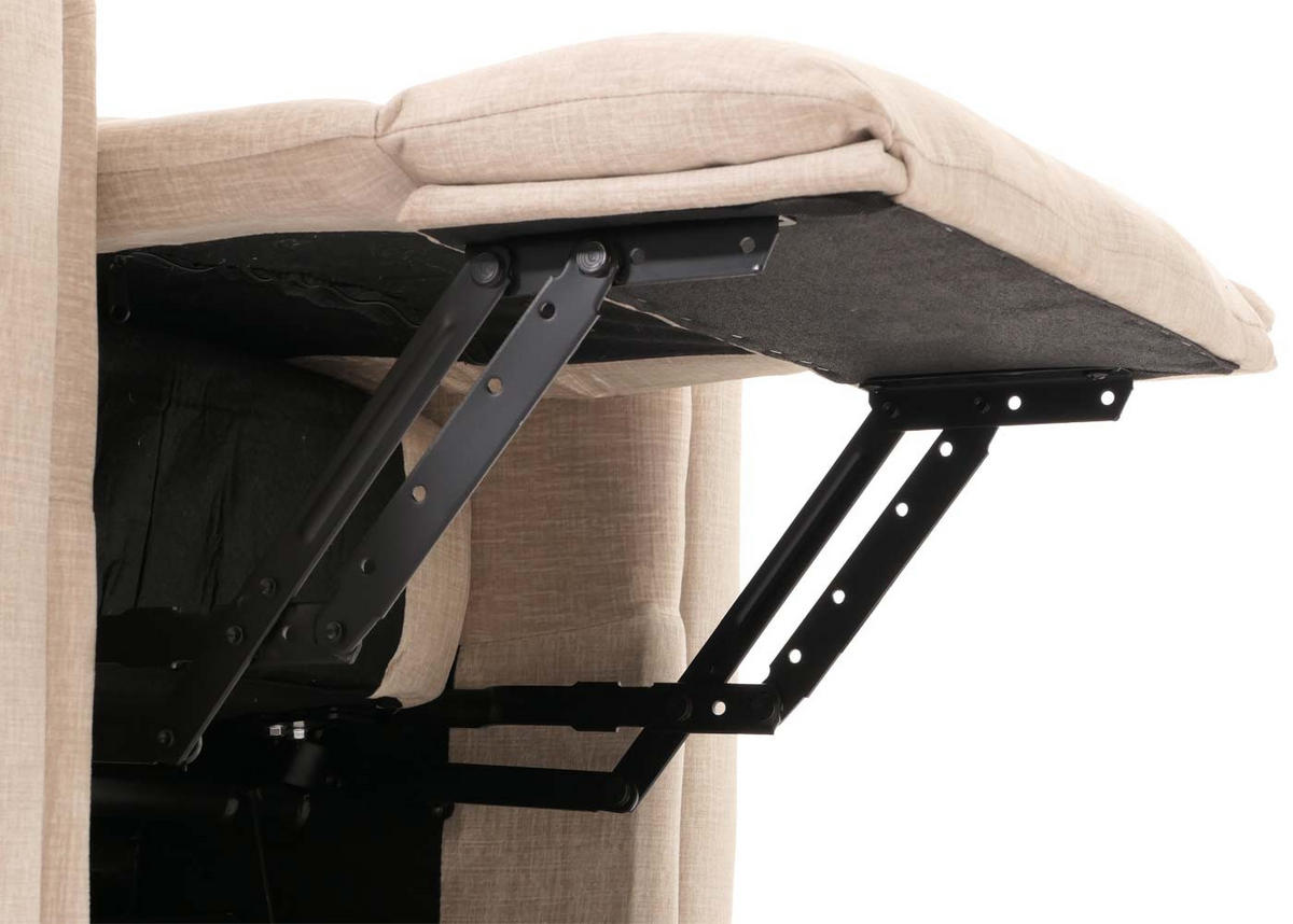 MASSAGESESSEL HxBxT 138x86x168cm Sitzhöhe 49cm Stoff 220g/m² Chenille Creme - Creme, Textil (86/138/168cm) - BERLINLODGE