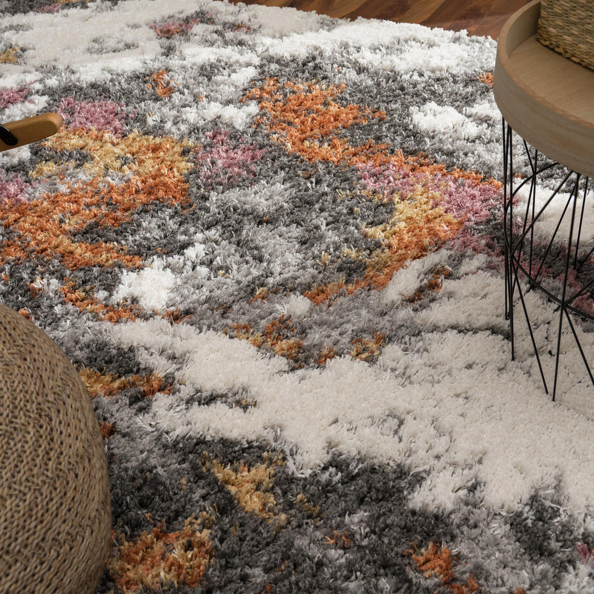 HOCHFLORTEPPICH 60/100 cm Vincenza 281 - Multicolor, Textil (60/100cm) - Paco Home