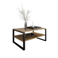 COUCHTISCH Basic rechteckig Wotan Eiche mit Metallbeinen - Ahornfarben, Metall (60/90/18cm) - Design Möbel