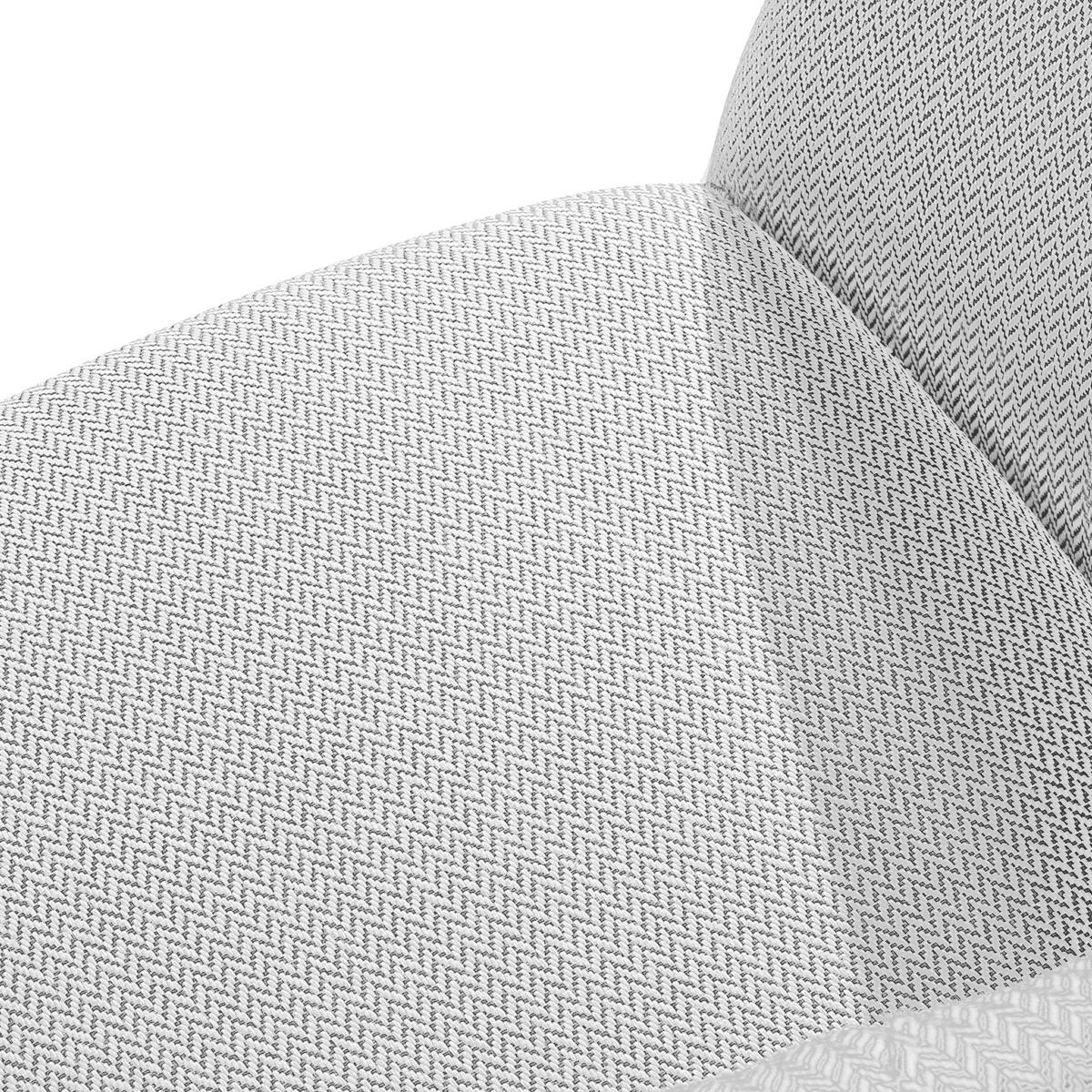 GARTENMÖBELSET SOLIS Gartenlounge-Set, hellgrau/weiß - Hellgrau, Textil/Metall - KONSIMO®