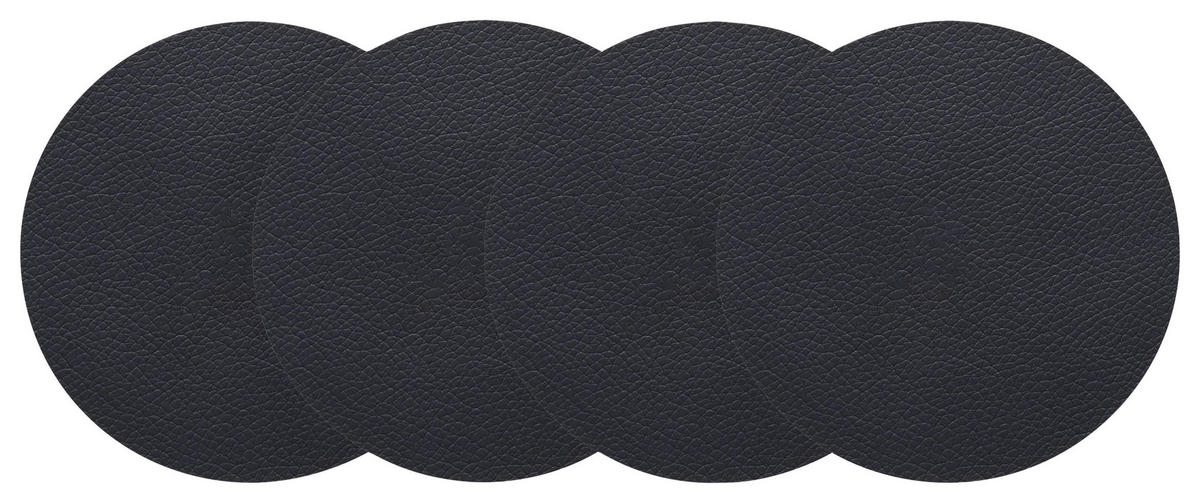 UNTERSETZERSET Livi Schwarz - Schwarz, Kunststoff (1/1cm) - Gourmesto