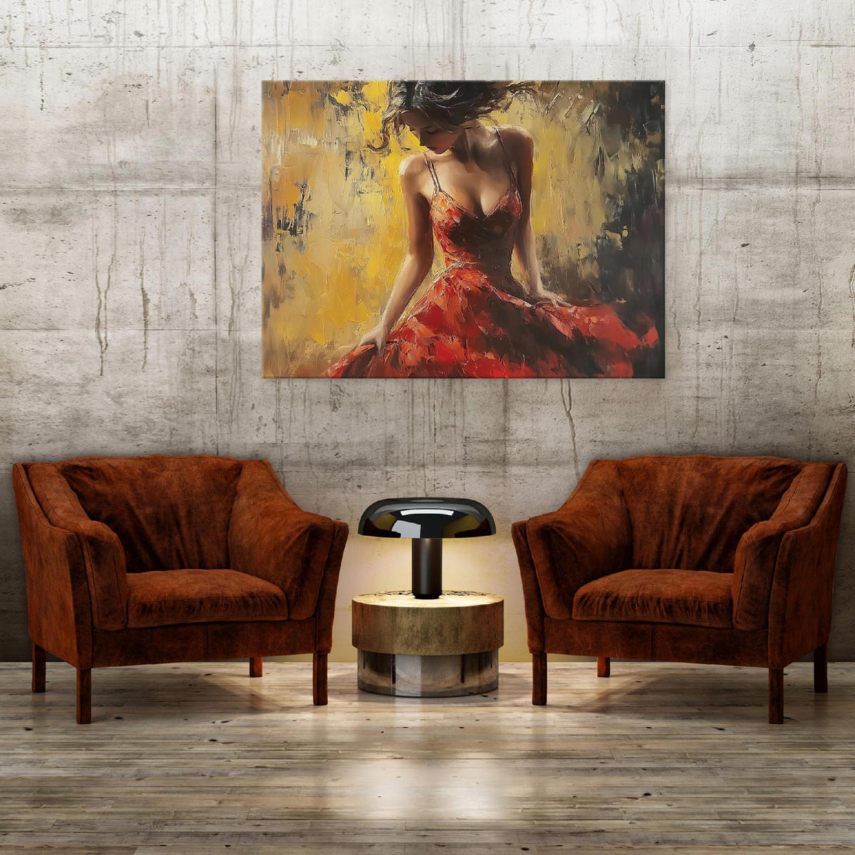 LEINWAND BILDER Frau Abstrakt Kunst Modern 100x70 - Multicolor, Holzwerkstoff (100/70cm) - Wallarena