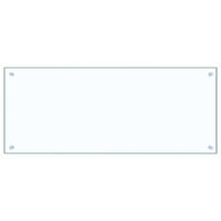 KÜCHENRÜCKWAND Glas 100x40 cm Transparent Wand-Spritzschutz - Transparent, Glas (100/40/0.6cm) - DELUKE