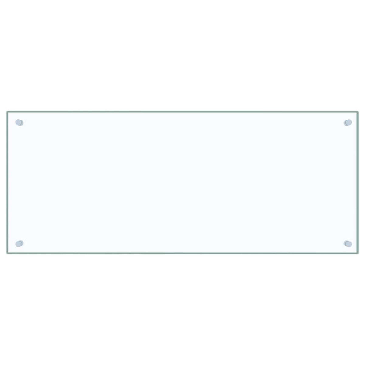 KÜCHENRÜCKWAND Glas 100x40 cm Transparent Wand-Spritzschutz - Transparent, Glas (100/40/0.6cm) - DELUKE