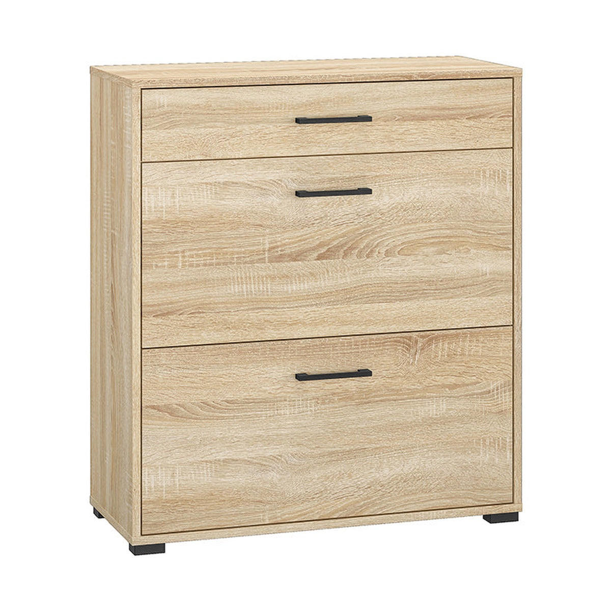 hi-markt Schuhschrank Eiche, Sonoma Eiche 80x90x34 cm