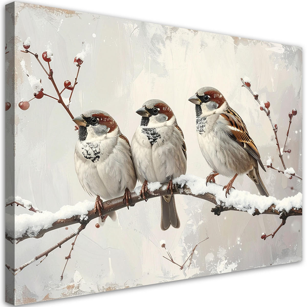 LEINWANDBILD Weihnachten 90x60cm - Grau, Textil (90/60cm) - Feeby