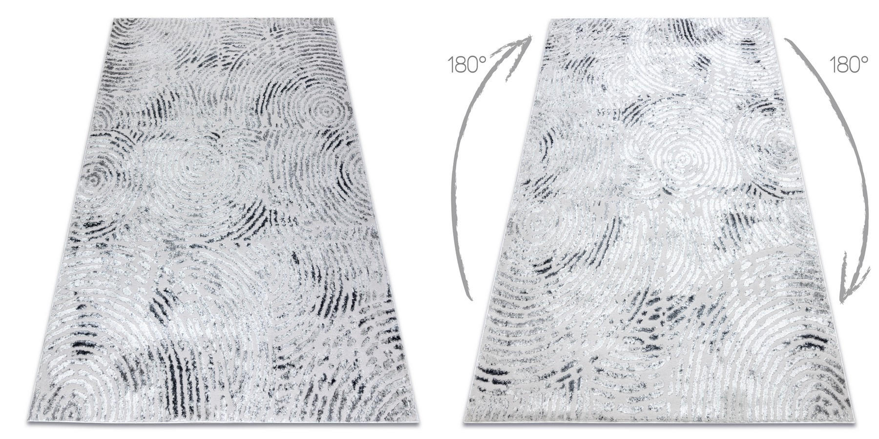 TEPPICH Mefe 140/190 cm - Grau, Textil (140/190cm) - rugsX