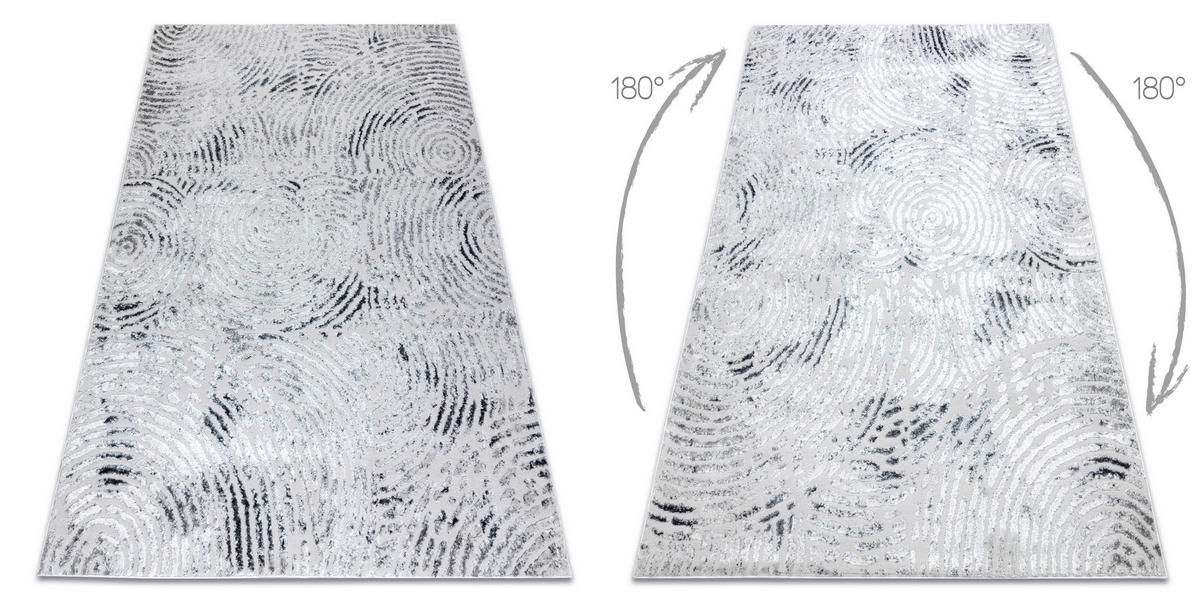 TEPPICH Mefe 140/190 cm - Grau, Textil (140/190cm) - rugsX