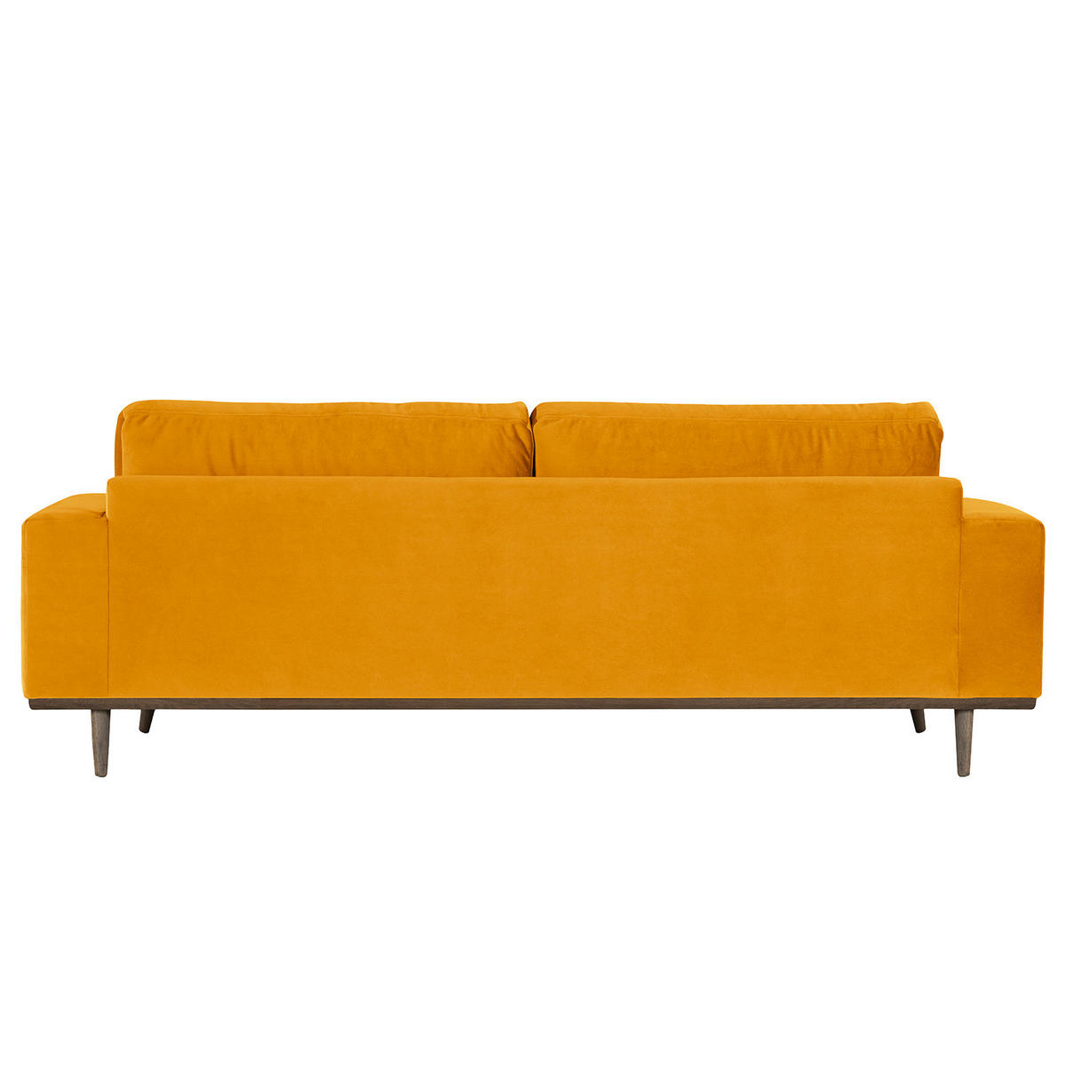 2-SITZER SOFA - Eichefarben/Gelb, Eichenholz/Textil (197/81/88cm) - home24