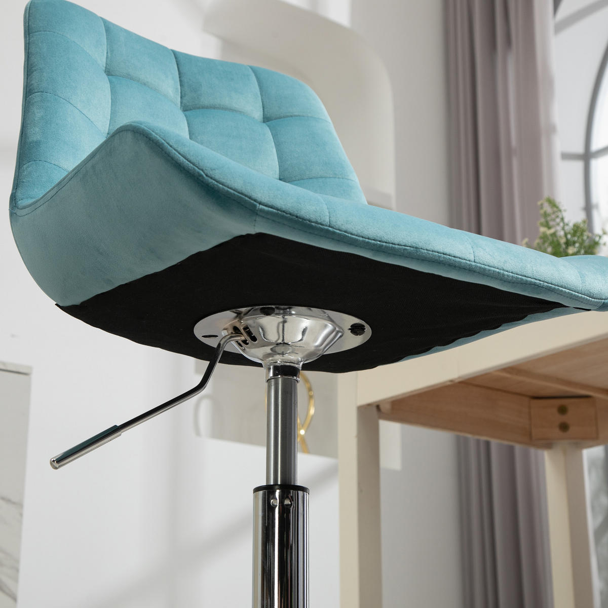 SCHREIBTISCHSTUHL MICKY Hellblau - Hellblau, Textil (50/92/54cm) - SVITA
