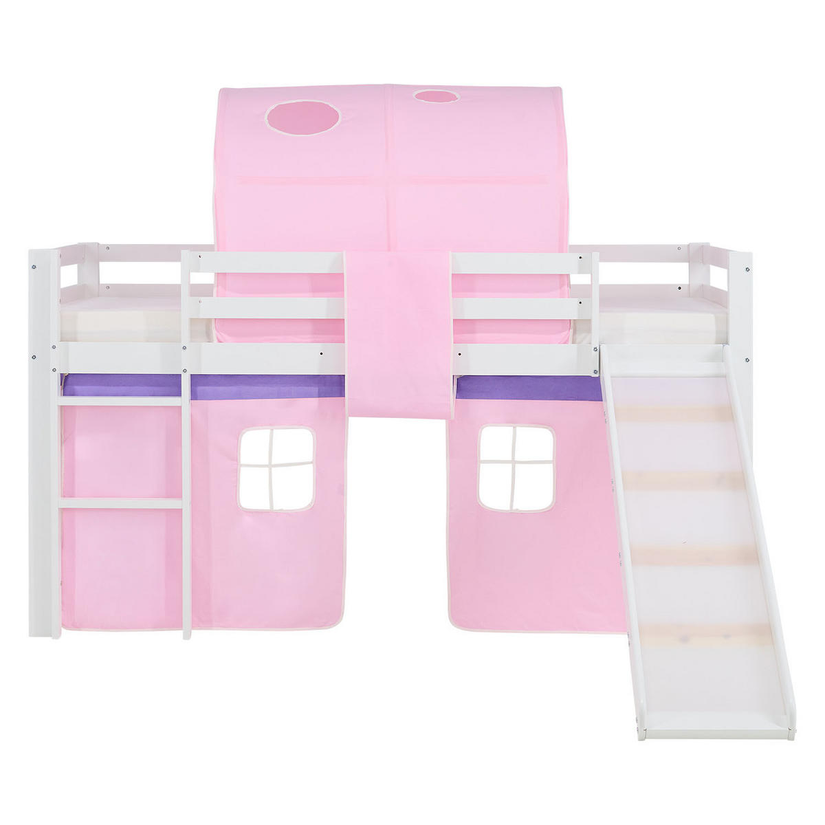 HOCHBETT Tunnel 90/200 cm Rosa - Weiß/Rosa, Holz (90/200cm) - Homestyle4u