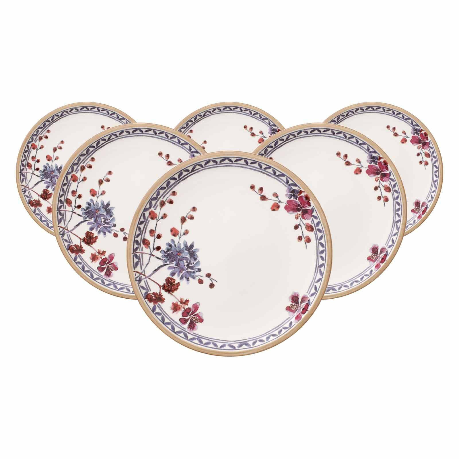 FRÜHSTÜCKSTELLER Artesano Provençal Lavendel bunt ø 22,1 cm 6er Set - Multicolor, Keramik (22cm) - Villeroy & Boch