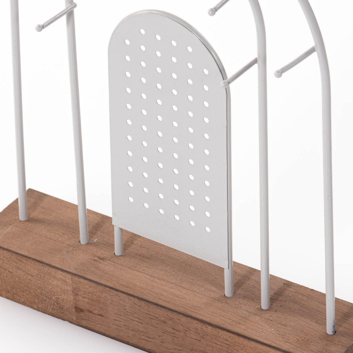 SCHMUCKSTÄNDER Metall 18/4,5 cm - Hellgrau, Metall (18.5/23/4.5cm)