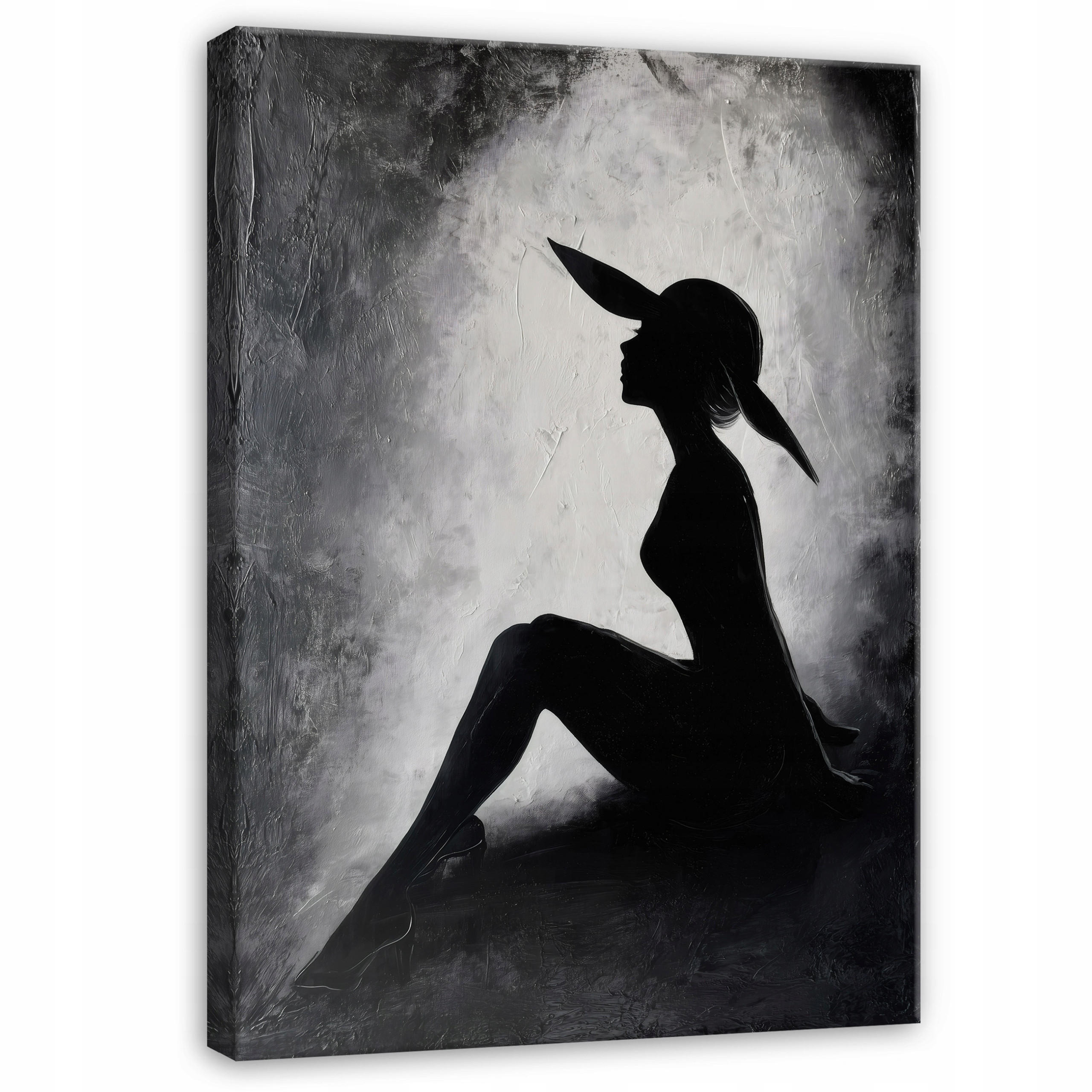 LEINWANDBILD Frau Morceau Schwarz 40x60 cm - Multicolor, Holzwerkstoff (40/60cm) - Wallarena