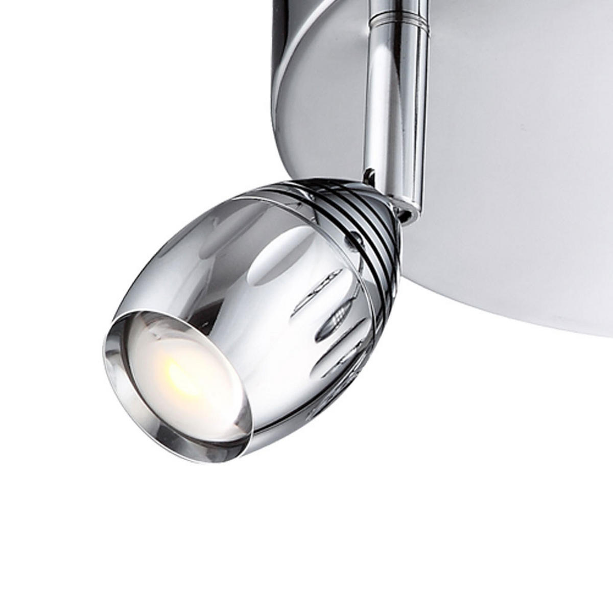 LED DECKENLEUCHTE Morelia Chrom Silber - Silberfarben, Metall (20/20/14cm) - Globo Lighting
