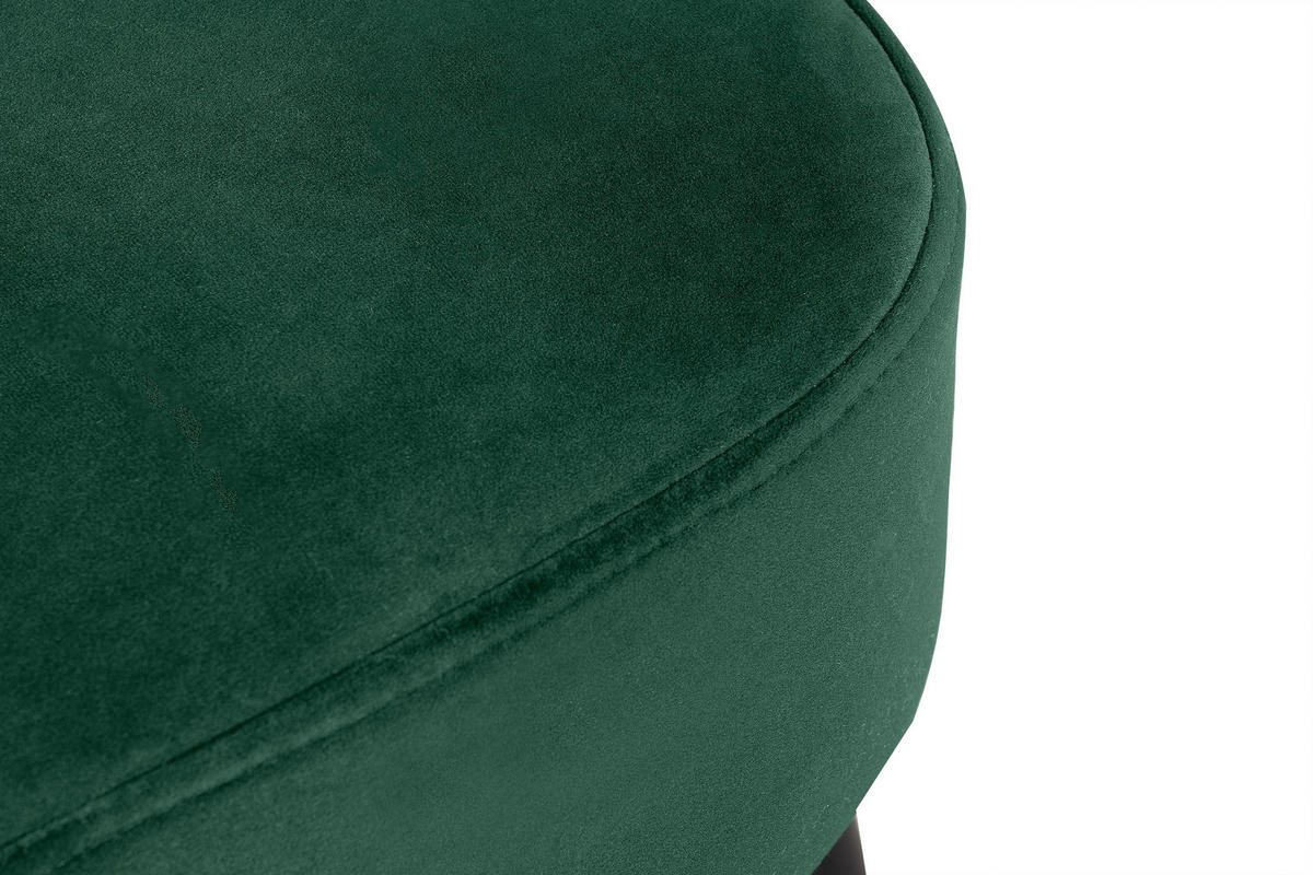 COCKTAILSESSEL DUCO auf hohen Beinen, Dunkelgrün/Schwarz - Dunkelgrün/Schwarz, Holz/Textil (63/89/65cm) - KONSIMO®