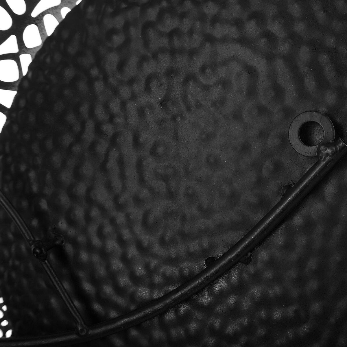 WANDDEKORATION Metall schwarz/weiß/kupfer Rhodium - Weiß, Metall (66/40/8cm) - Beliani