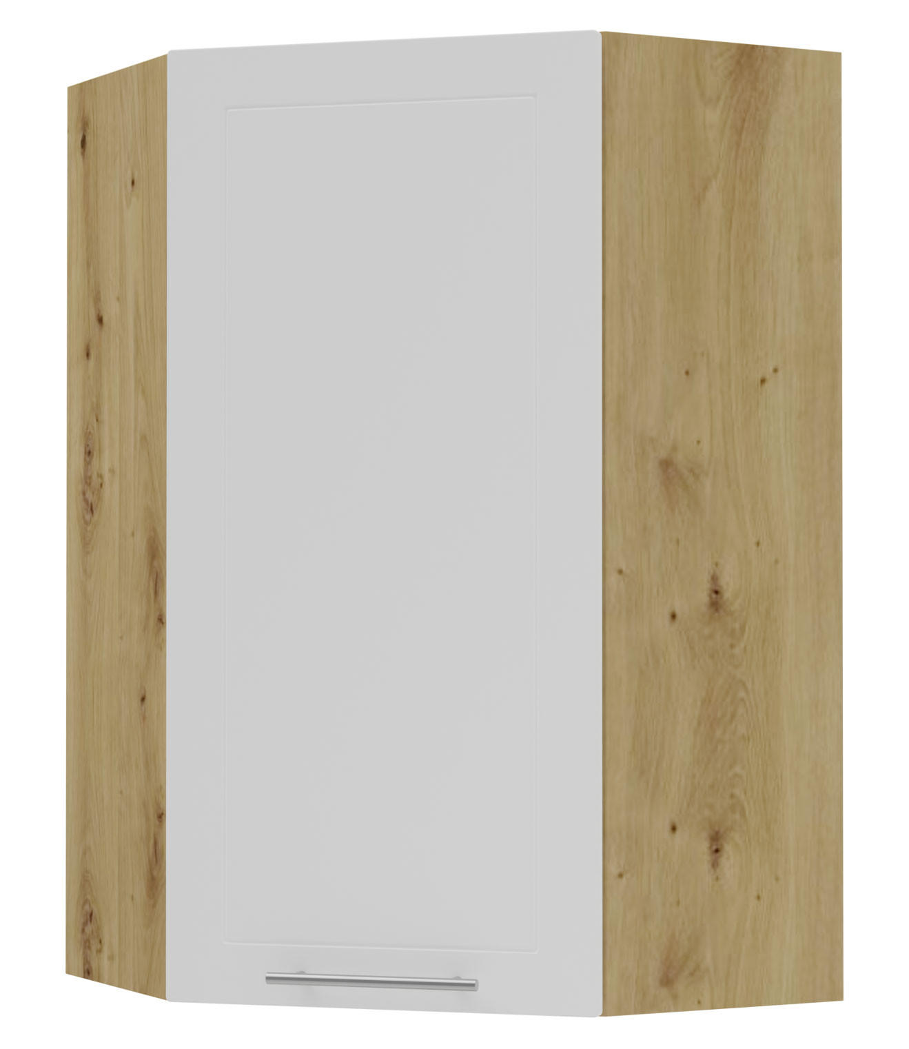 Feldmann-Wohnen Küchenhängeschrank Weiß, Eiche Artisan 60x96x60 cm