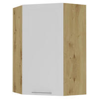 KÜCHENHÄNGESCHRANK Kvantum W4/10/60 Weiß Matt / Eiche Artisan Matt 60 / 60 / 96cm - Eiche Artisan/Weiß, Holz/Holzwerkstoff (60/96/60cm) - Feldmann-Wohnen