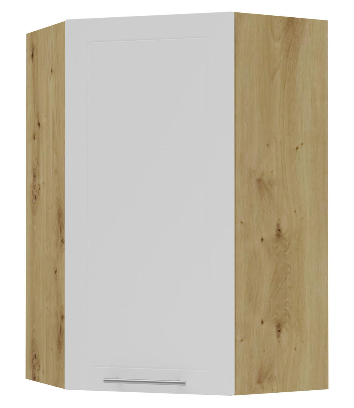 KÜCHENHÄNGESCHRANK Kvantum W4/10/60 Weiß Matt / Eiche Artisan Matt 60 / 60 / 96cm - Eiche Artisan/Weiß, Holz/Holzwerkstoff (60/96/60cm) - Feldmann-Wohnen