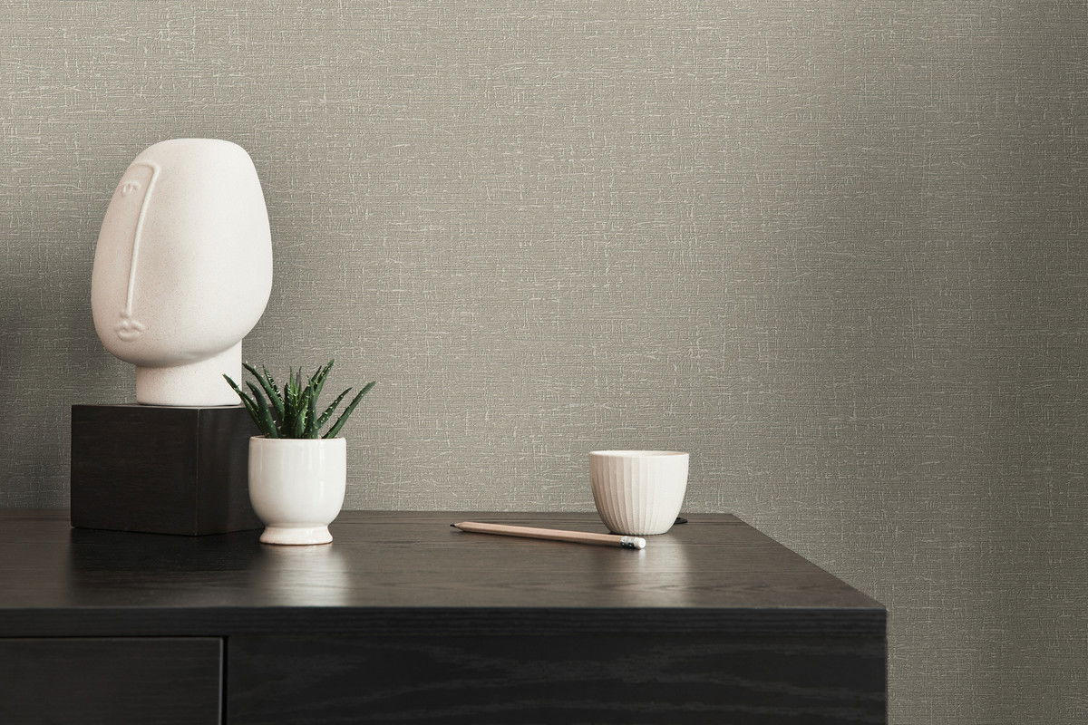 VLIESTAPETE Braun 53/1005 cm - Braun, Textil (53/1cm) - KUNSTLOFT