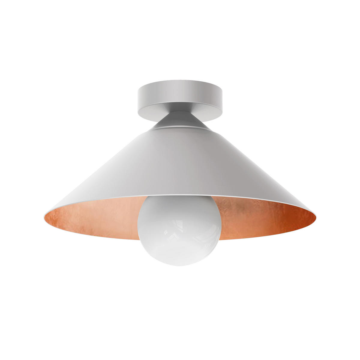 DECKENLEUCHTE - Kupferfarben, Metall (25/25/15cm) - Lumicom