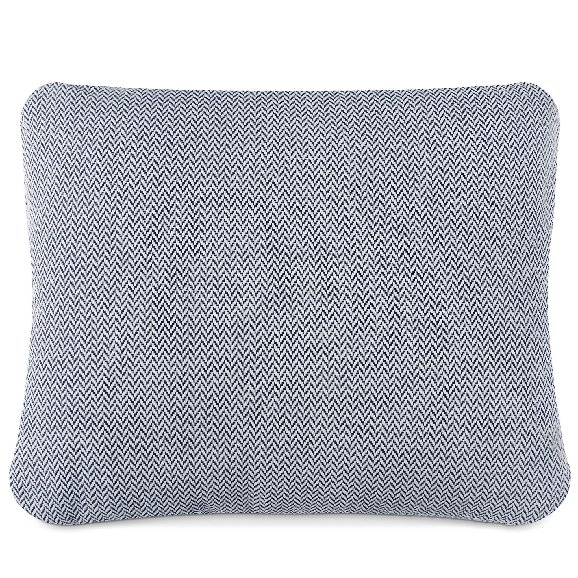 GARTENKISSEN RAMBE Dekokissen mit Füllung, 40x35 cm, Outdoorgeeignet, Dunkelblau - Dunkelblau/Weiß, Textil (40/35cm) - KONSIMO®