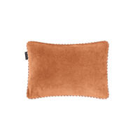 CORDKISSEN wendbares mit zweifarbiger Verzierung 50/35 cm Orange CORDUROY - Orange, Textil (50/35/8cm) - RNT By Really Nice Things