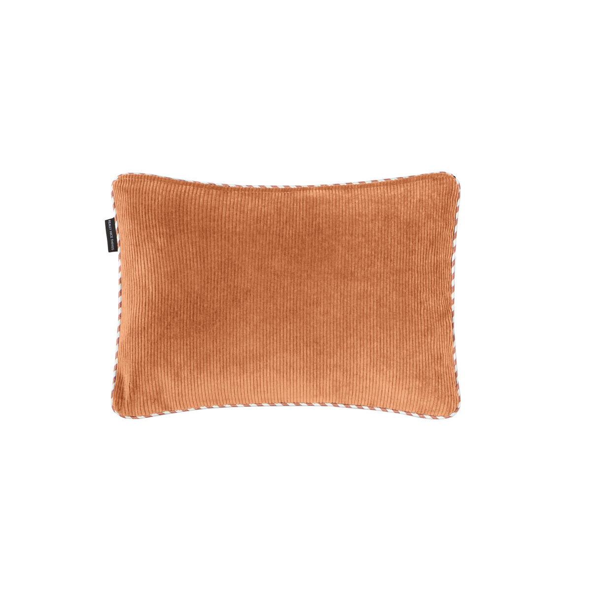 CORDKISSEN wendbares mit zweifarbiger Verzierung 50/35 cm Orange CORDUROY - Orange, Textil (50/35/8cm) - RNT By Really Nice Things
