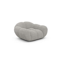 SESSEL Strukturstoff Hellgrau - Hellgrau, Textil (135/70/93cm) - VAROYAL