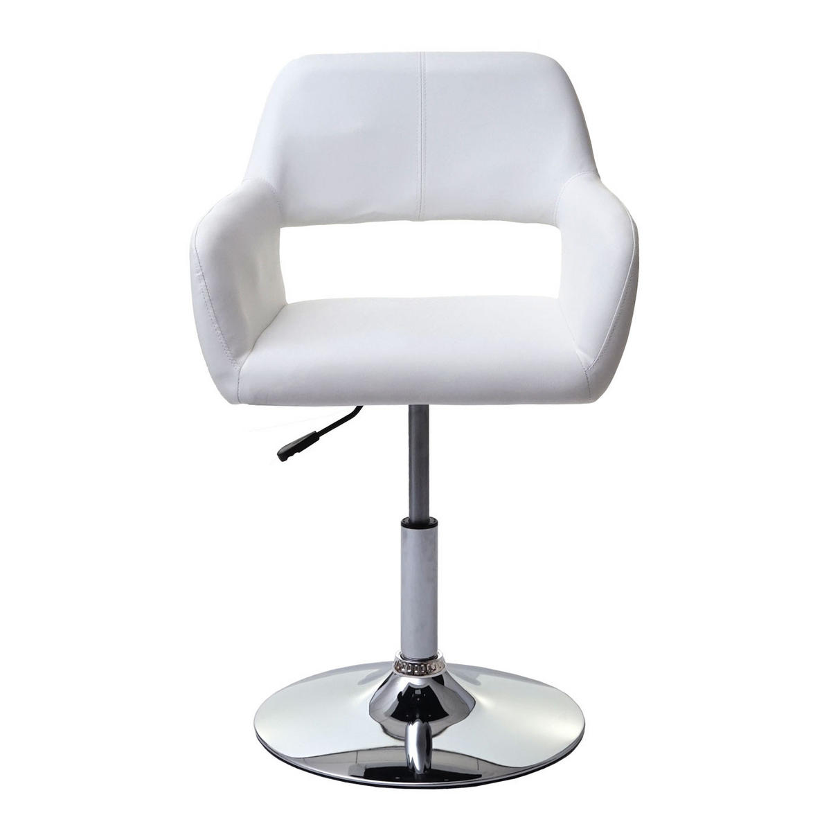 ESSZIMMERSTUHL Weiß, Silber 6er-Set - Silberfarben/Weiß, Textil (58/89/55cm) - MCW